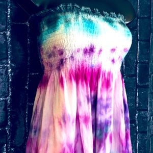 💅🏽 Strapless Tie Dye Top🕺🏻